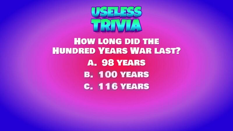 Useless Trivia Round Five
